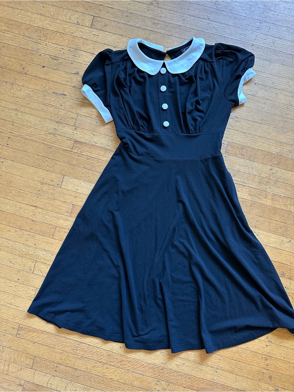 Hell Bunny Wednesday Dress - Picture 4 of 9